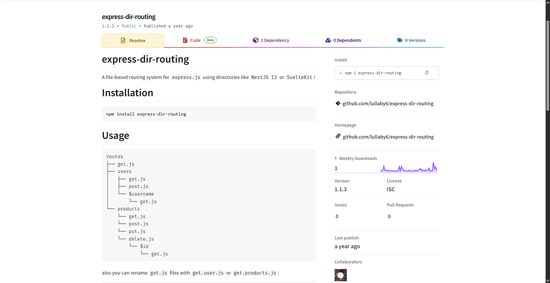 express-dir-routing preview